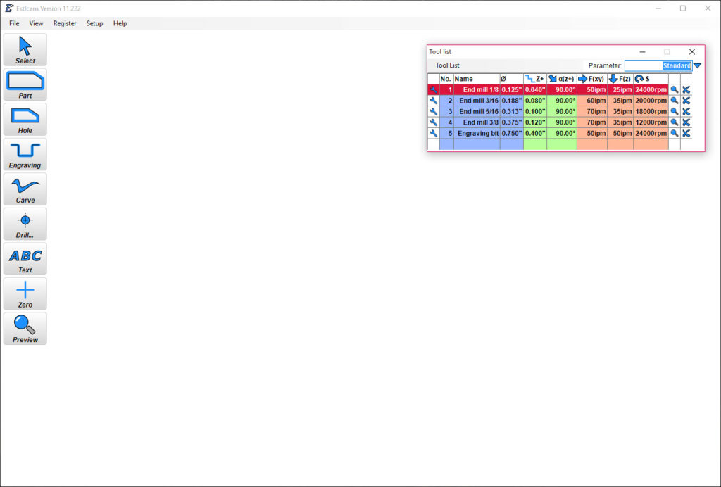 Importing a DXF design file into Estlcam