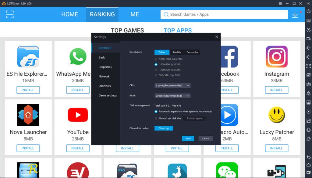 LDPlayer Multi-Instance Window for Running Multiple Games