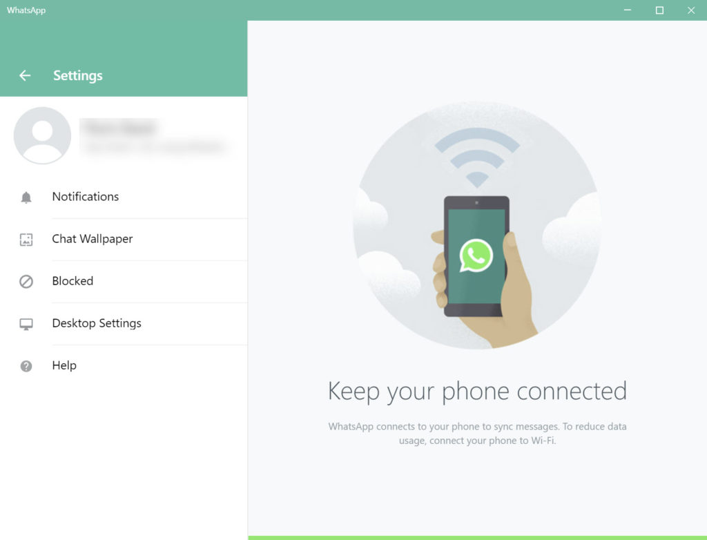 WhatsApp for PC voice call window showing contact profile and call duration