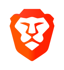 Brave Browser interface showing Shields panel and ad-free browsing