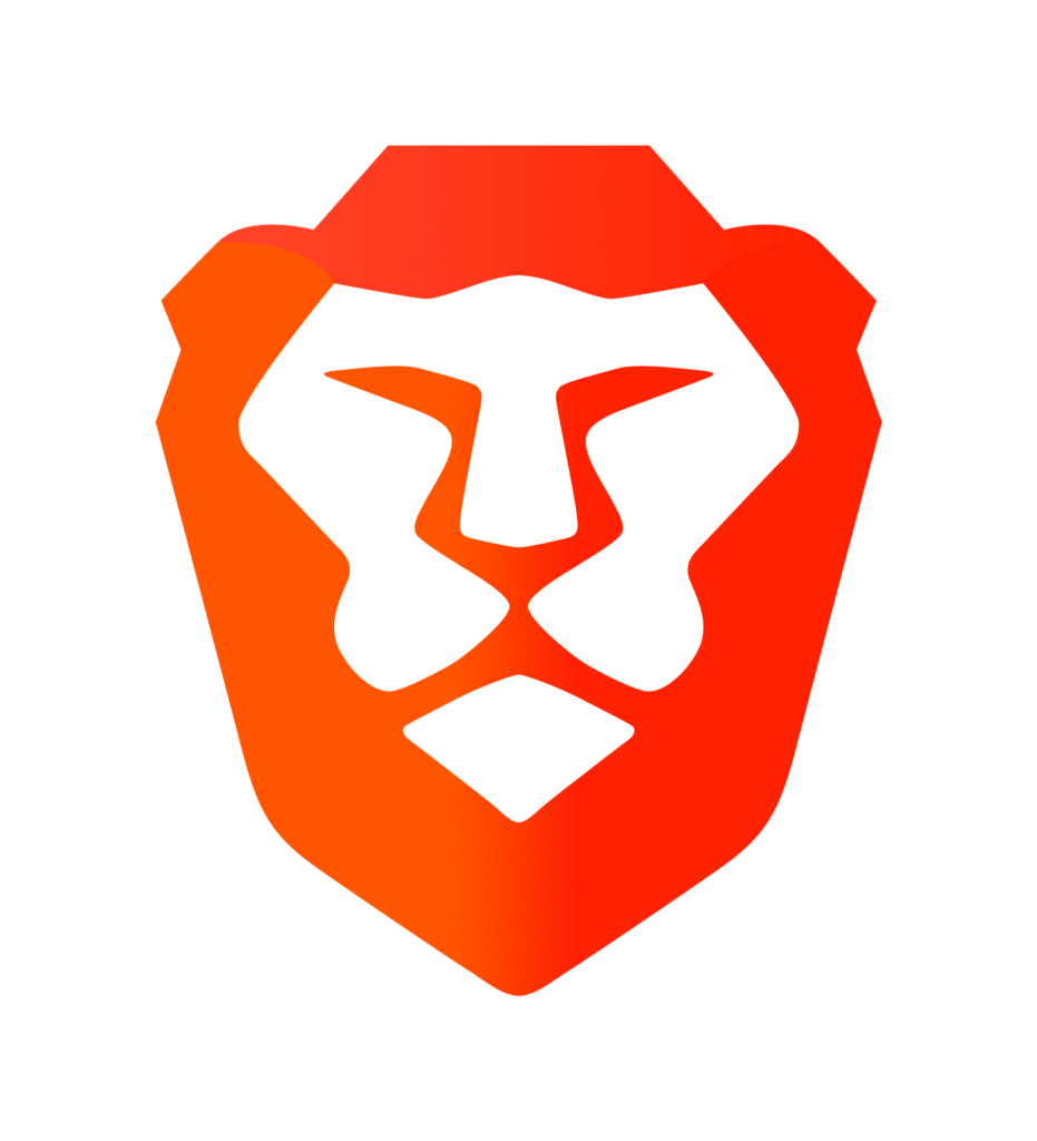 Brave Browser interface showing Shields panel and ad-free browsing