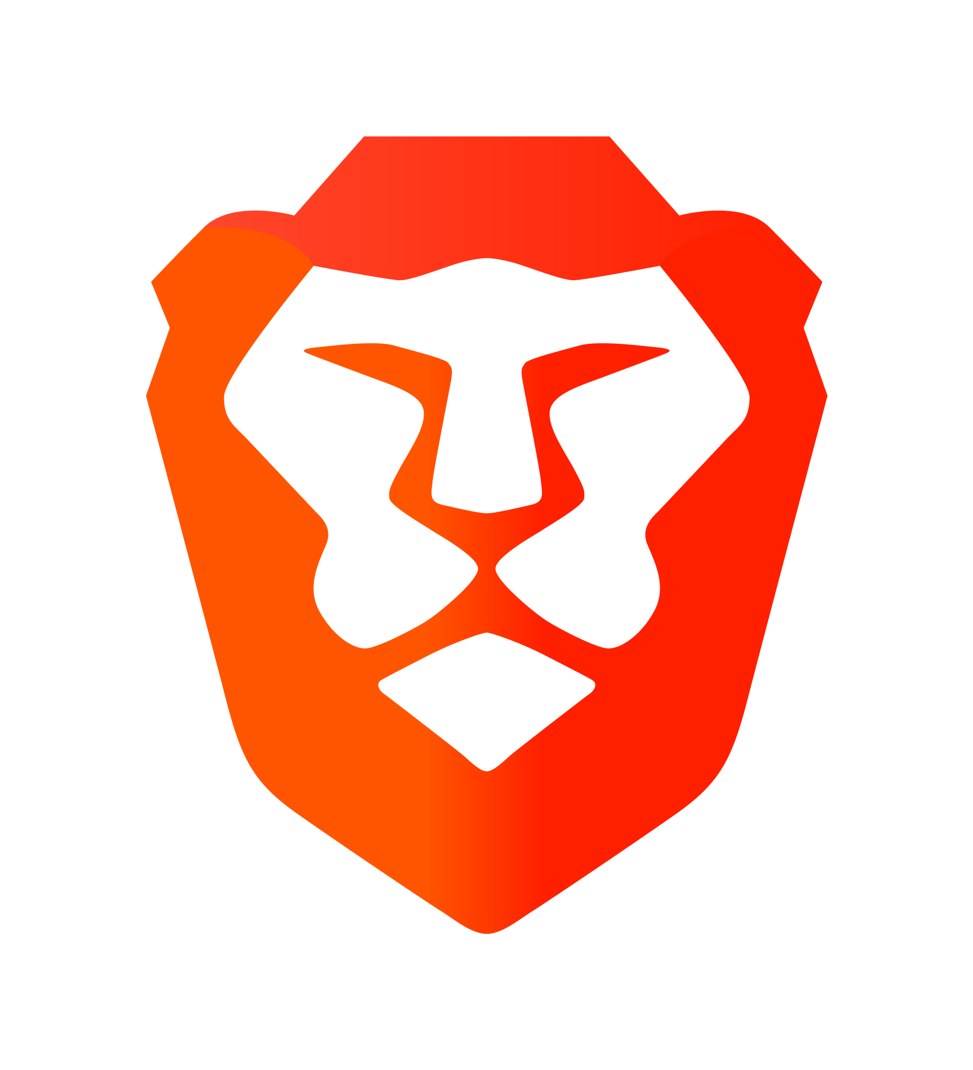 Brave Browser interface showing Shields panel and ad-free browsing