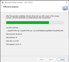Quickly detect common threats using the fast scan option.