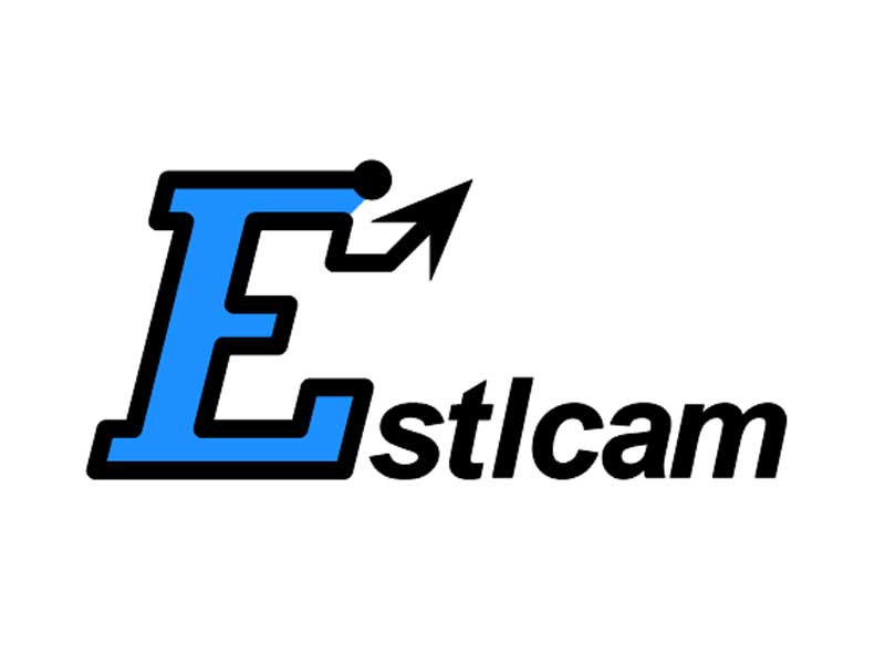 Estlcam user interface showing toolpath settings and 3D preview