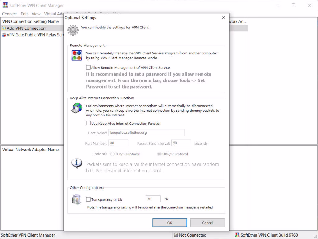 VPN Gate Client Plug-in server list in SoftEther VPN Client