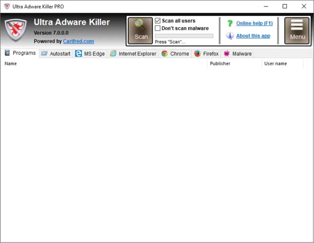 Adware Killer removal process and cleanup progress
