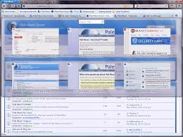 Pale Moon add-ons manager with legacy extensions installed