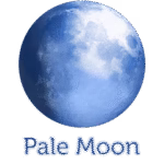 Pale Moon web browser displaying home screen with tabs and classic menu bar