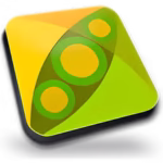 PeaZip logo on a desktop background
