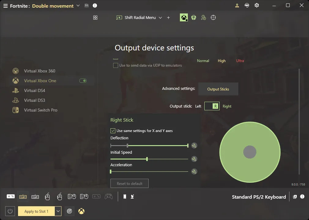 settings and customization options