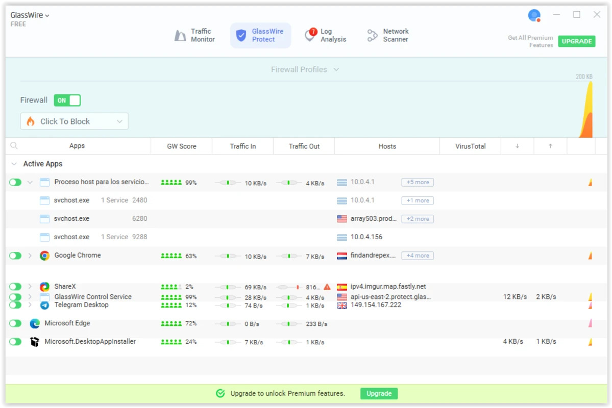 GlassWire Free Download screenshot 1