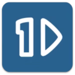 1by1 audio player logo on a plain background