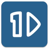 1by1 audio player logo on a plain background