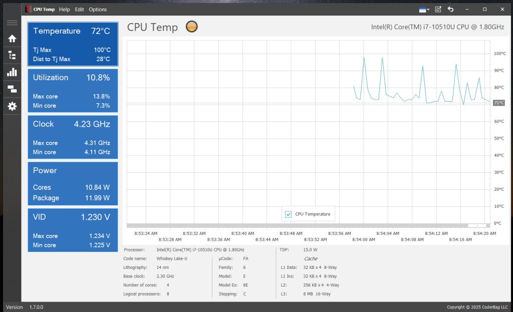 Core Temp logging and plugin options