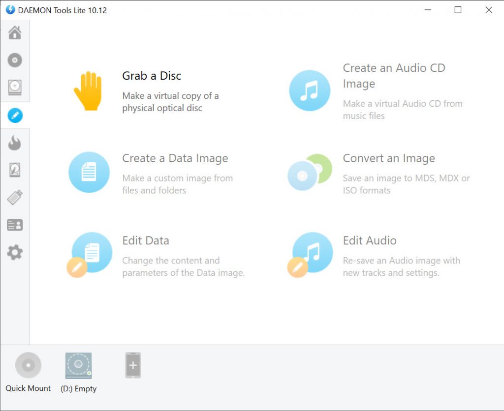 Mounting an ISO image using DAEMON Tools Lite context menu integration