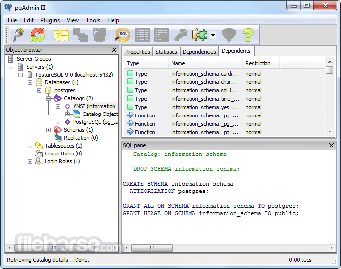 SQL installation setup wizard on Windows