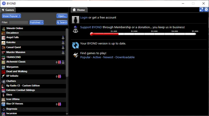multiplayer game session with chat and controls