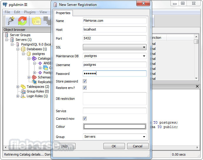 SQL query editor in action
