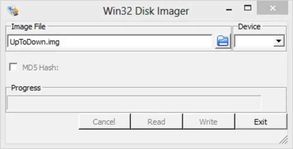 Win32 Disk Imager backup and restore disk image process