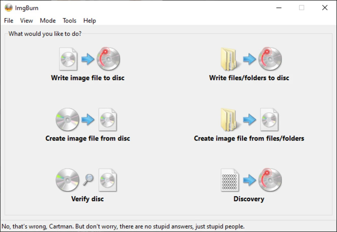 ImgBurn – Powerful CD, DVD, Blu-ray, and ISO Burning Software screenshot 1