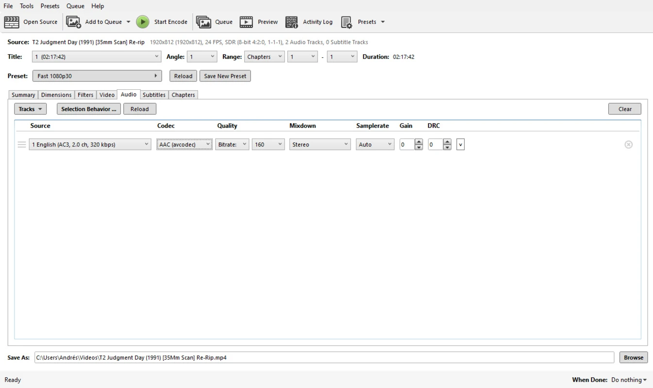 HandBrake β Free Open-Source Video Converter and Transcoder screenshot 2